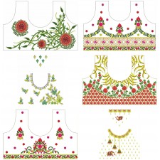 Latest Beautiful Blouse Embroidery Pattern Designs | November 2020 Bulk Download