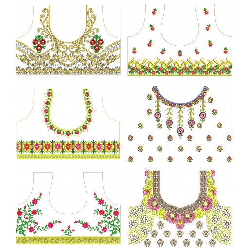 Latest Beautiful Blouse Embroidery Pattern Designs | November 2020 Bulk Download