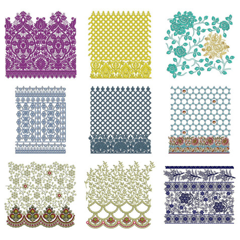 50 Big Border Embroidery Designs | June 2021 Bulk Download