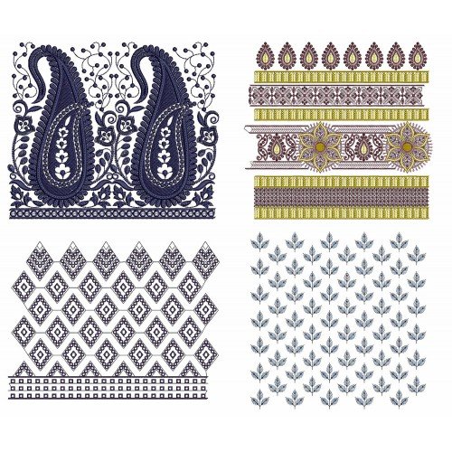 50 Big Border Embroidery Designs | June 2021 Bulk Download