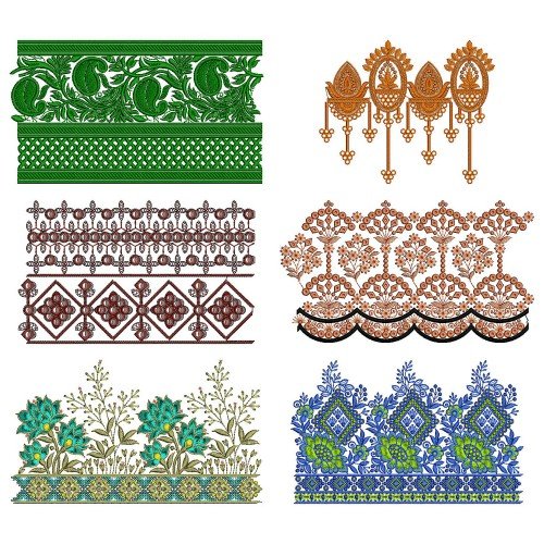 50 Big Border Embroidery Designs | June 2021 Bulk Download