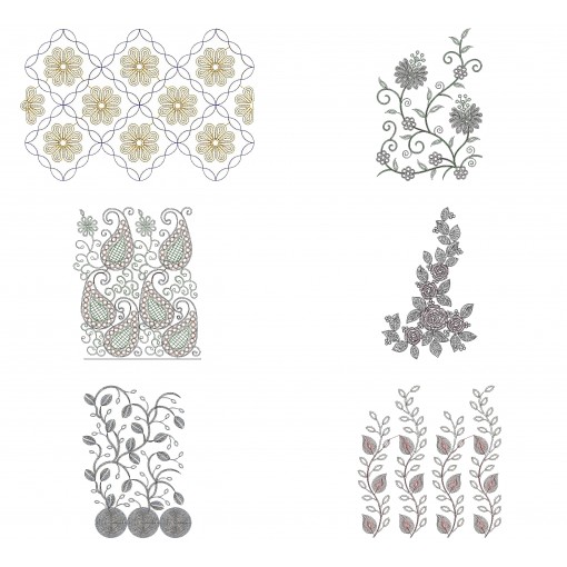 50 Big Border Embroidery Designs | April 2021 Bulk Download
