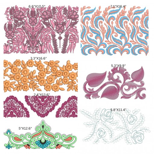Paint with Stitches: Big Border Embroidery Designs Bundle Paint with Stitches: Big Border Embroidery Designs Bundle