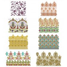 10 Big Border Embroidery Designs | August 2021 Bulk Download Vol-2 10 Big Border Embroidery Designs | August 2021 Bulk Download Vol-2