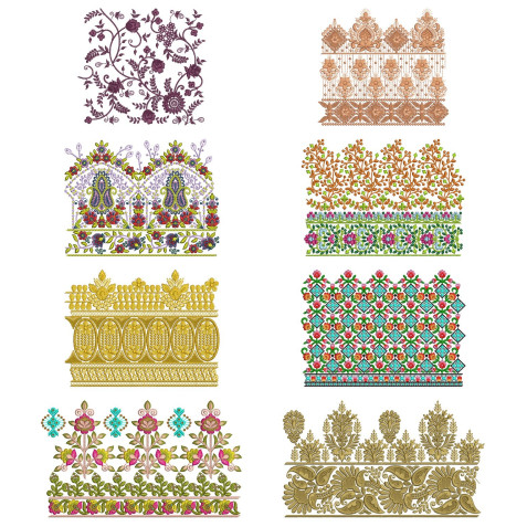 10 Big Border Embroidery Designs | August 2021 Bulk Download Vol-2