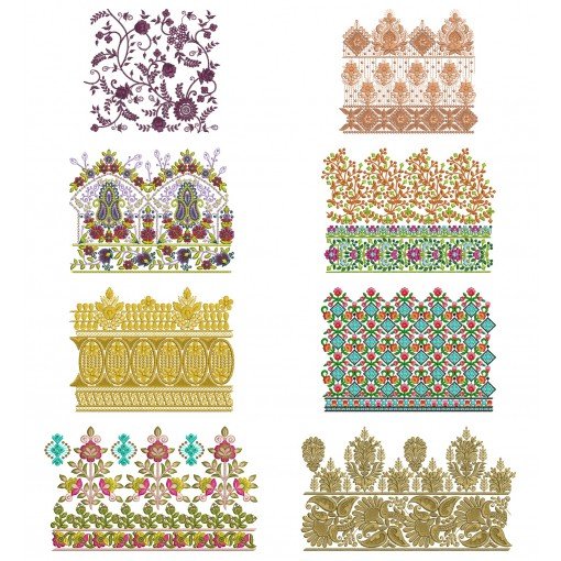 10 Big Border Embroidery Designs | August 2021 Bulk Download Vol-2 10 Big Border Embroidery Designs | August 2021 Bulk Download Vol-2