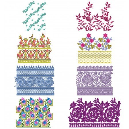10 Big Border Embroidery Designs | August 2021 Bulk Download Vol-3