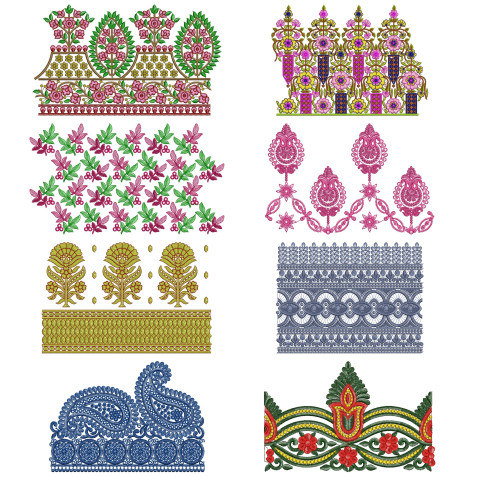 10 Big Border Embroidery Designs Ag 21 BD VL-5