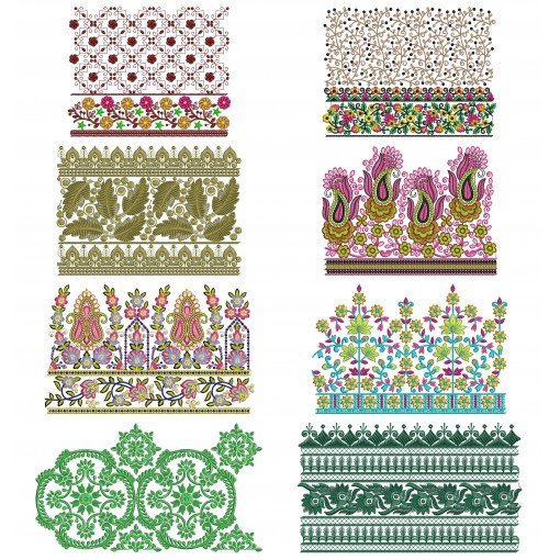 10 Big Border Embroidery Designs August 2021 Bulk Download Vol-1 10 Big Border Embroidery Designs August 2021 Bulk Download Vol-1