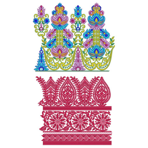 10 Big Border Embroidery Designs Ag 21 BD VL-5