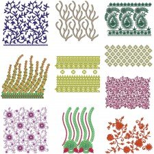 10 Big Border Embroidery Designs Sp 21 BD VL-6 10 Big Border Embroidery Designs Sp 21 BD VL-6