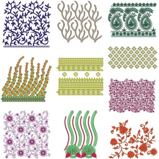 10 Big Border Embroidery Designs Sp 21 BD VL-6 10 Big Border Embroidery Designs Sp 21 BD VL-6