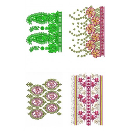 50 Big Border Embroidery Designs | January 2021 Bulk Download