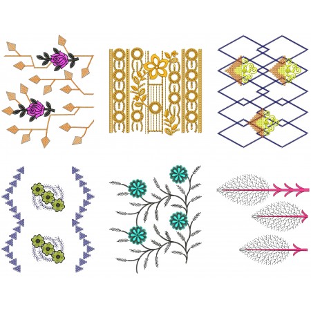 50 Big Border Embroidery Designs | March 2021 Bulk Download