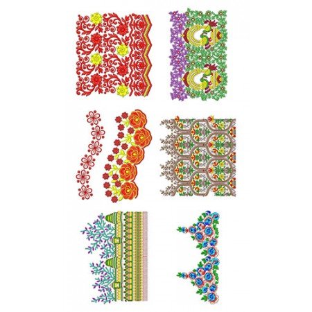 50 Big Border Embroidery Designs | August 2020 Bulk Download