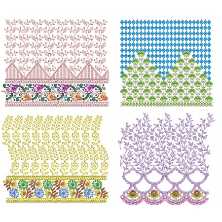 50 Big Border Embroidery Designs | July 2021 Bulk Download