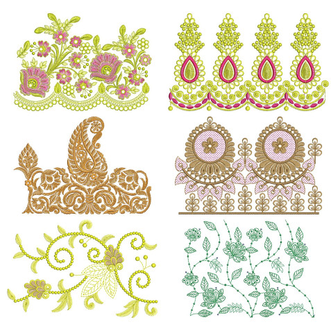50 Big Border Embroidery Designs | July 2021 Bulk Download
