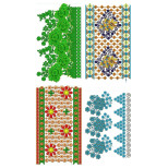 50 Big Border Embroidery Designs | December 2020 Bulk Download