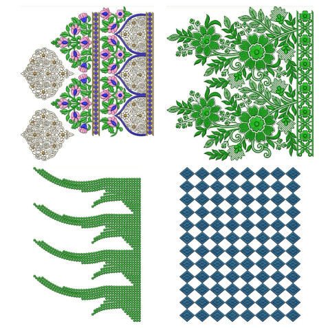 50 Big Border Embroidery Designs | December 2020 Bulk Download