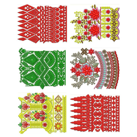 50 Big Border Embroidery Designs | December 2020 Bulk Download