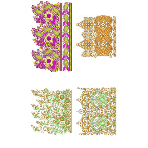50 Big Border Embroidery Designs | November 2020 Bulk Download