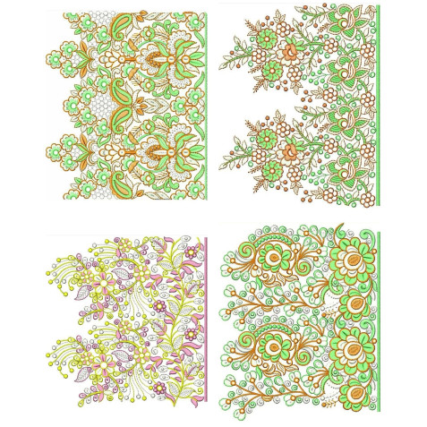 50 Big Border Embroidery Designs | November 2020 Bulk Download