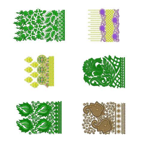 50 Big Border Embroidery Designs | February 2021 Bulk Download