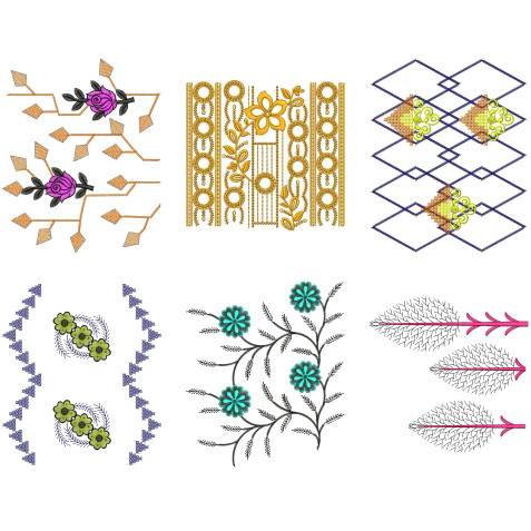 50 Big Border Embroidery Designs | March 2021 Bulk Download