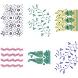 50 Big Border Embroidery Designs | March 2021 Bulk Download