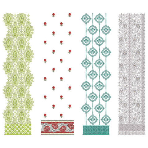 50 Daman Embroidery Designs | June 2021 Bulk Download