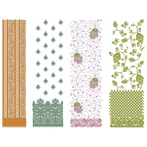 50 Daman Embroidery Designs | June 2021 Bulk Download