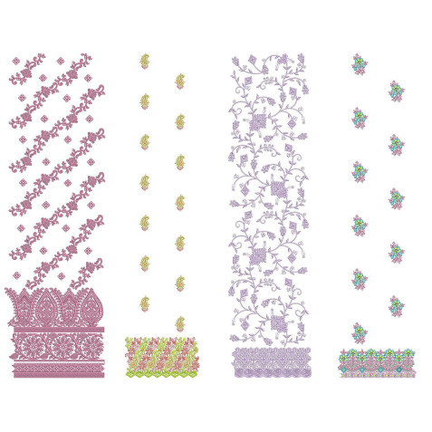 50 Daman Embroidery Designs | June 2021 Bulk Download