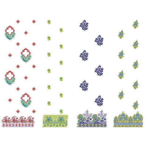 50 Daman Embroidery Designs | June 2021 Bulk Download