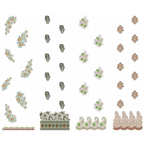 50 Daman Embroidery Designs | June 2021 Bulk Download