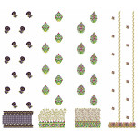 50 Daman Embroidery Designs | August 2021 Bulk Download