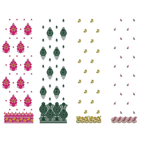 50 Daman Embroidery Designs | August 2021 Bulk Download