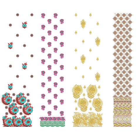 50 Daman Embroidery Designs | July 2021 Bulk Download