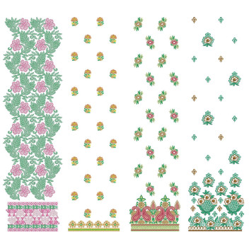 50 Daman Embroidery Designs | July 2021 Bulk Download