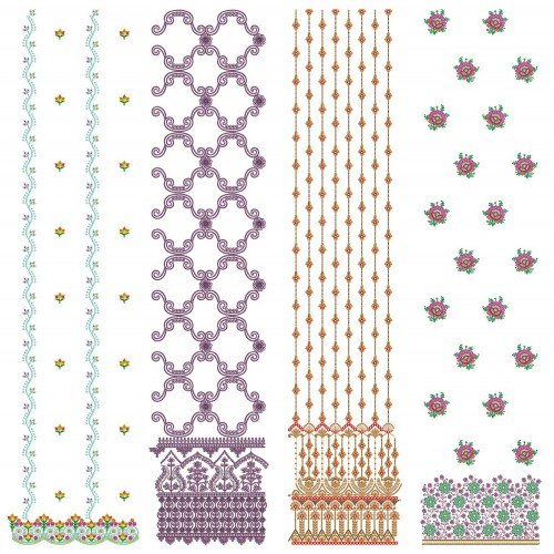 50 Daman Embroidery Designs | July 2021 Bulk Download