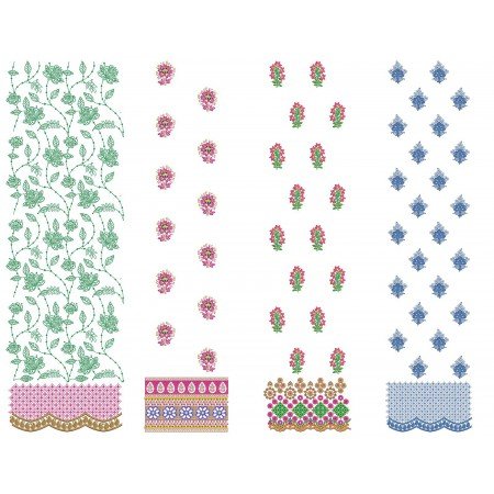 50 Daman Embroidery Designs | July 2021 Bulk Download
