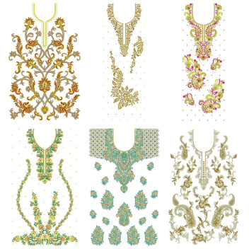 50 Dress Embroidery Designs | june 2021 Bulk Download
