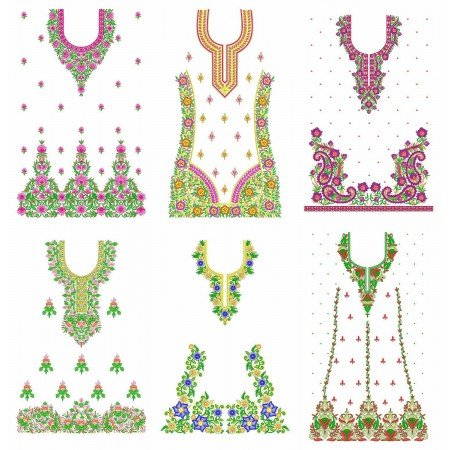 50 Dress Embroidery Designs | june 2021 Bulk Download