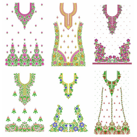 50 Dress Embroidery Designs | june 2021 Bulk Download