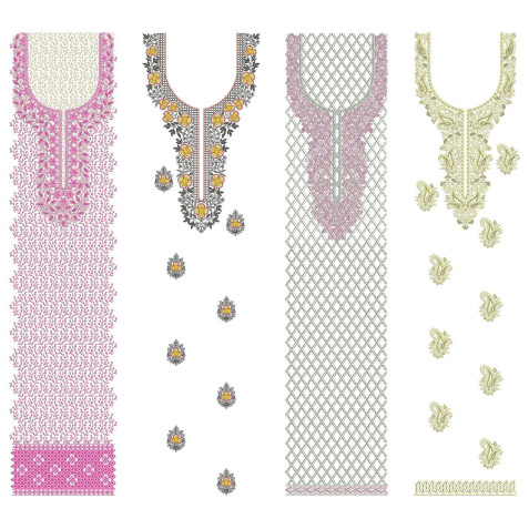 50 Dress Embroidery Designs | june 2021 Bulk Download
