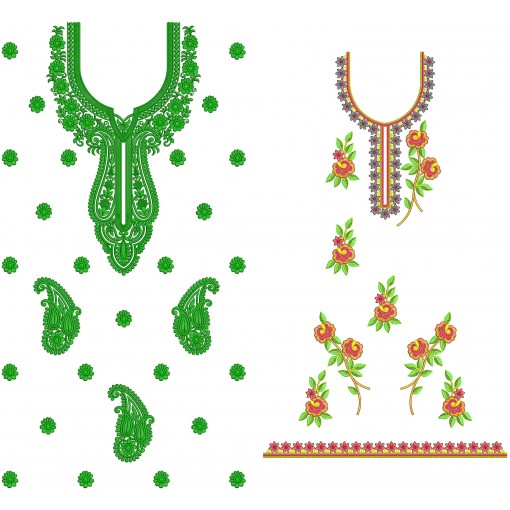50 Dress Embroidery Designs | November 2020 Bulk Download