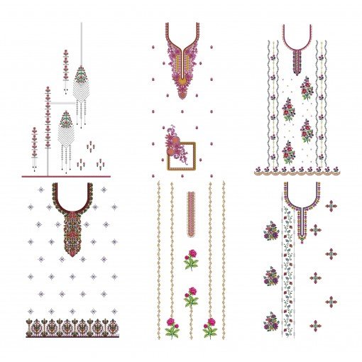 14 Full Kurti Embroidery Designs 14 Full Kurti Embroidery Designs