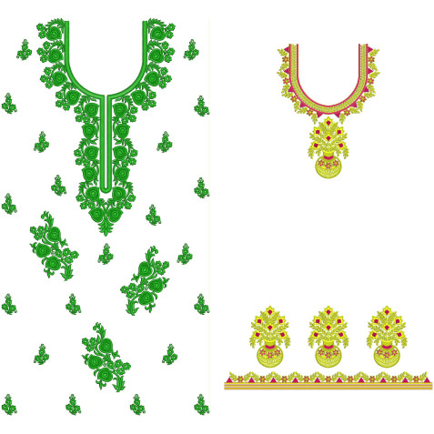 50 Dress Embroidery Designs | November 2020 Bulk Download