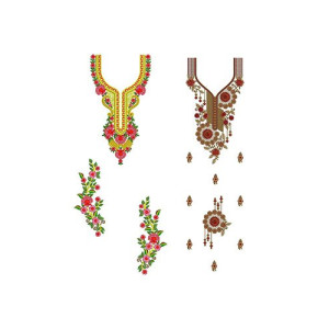 50 Dress Embroidery Designs | July 2020 Bulk Download