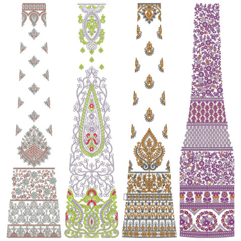 50 Special Cording Lehenga Embroidery Designs | June 2021 Bulk Download