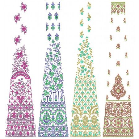 50 Special Cording Lehenga Embroidery Designs | June 2021 Bulk Download